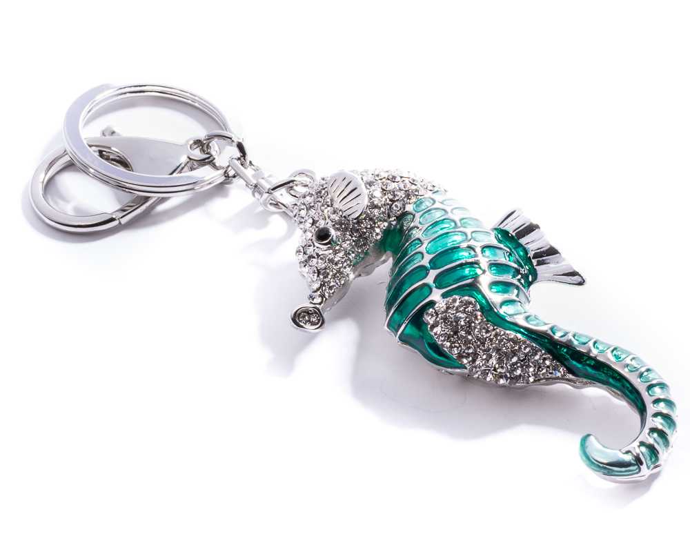 Seepferdchen Schlüsselanhänger Edelstahl - Maritimes Accessoire Für Meer-Liebhaber